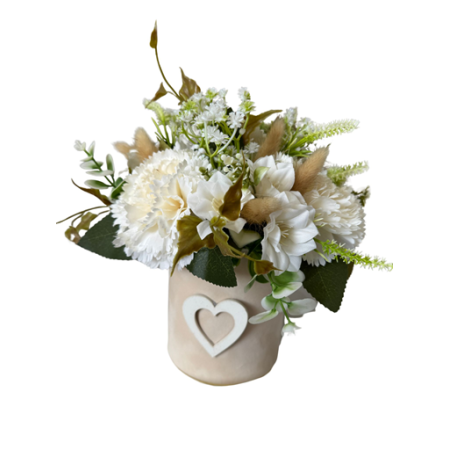 Welurowy beżowy flowerbox